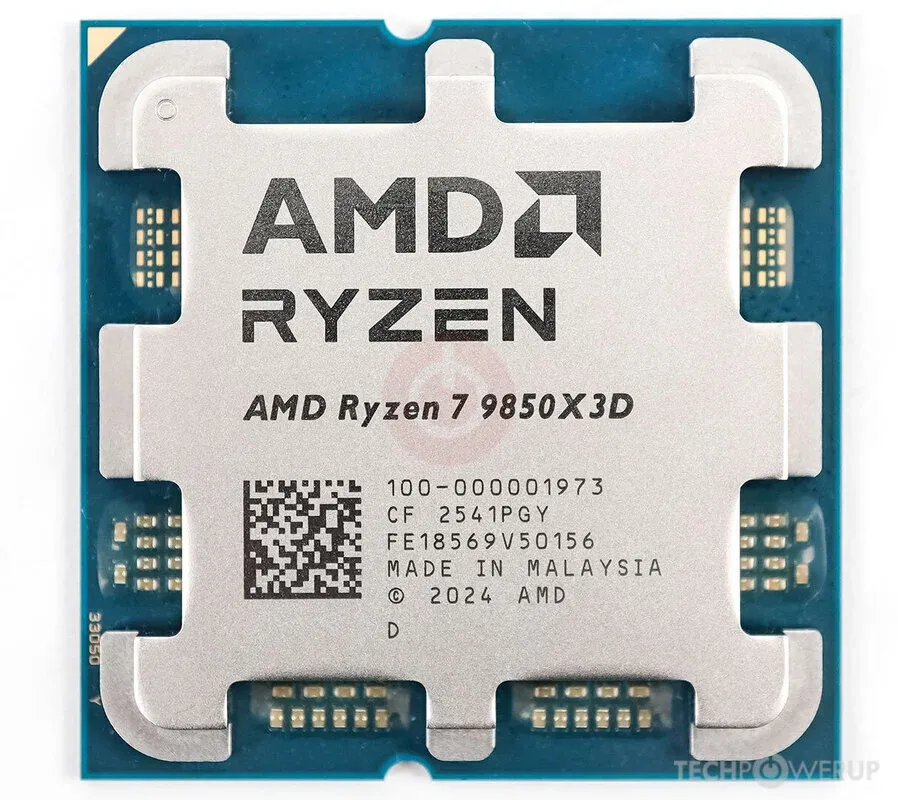 AMD Ryzen 7 9850X3D với 3D V-Cache thế hệ 2 trên nền AM5