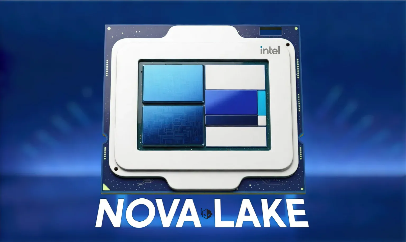 CPU Intel Nova Lake (Core Ultra Series 4) desktop minh họa cho bài viết về flagship 52 lõi và NPU 74 TOPS