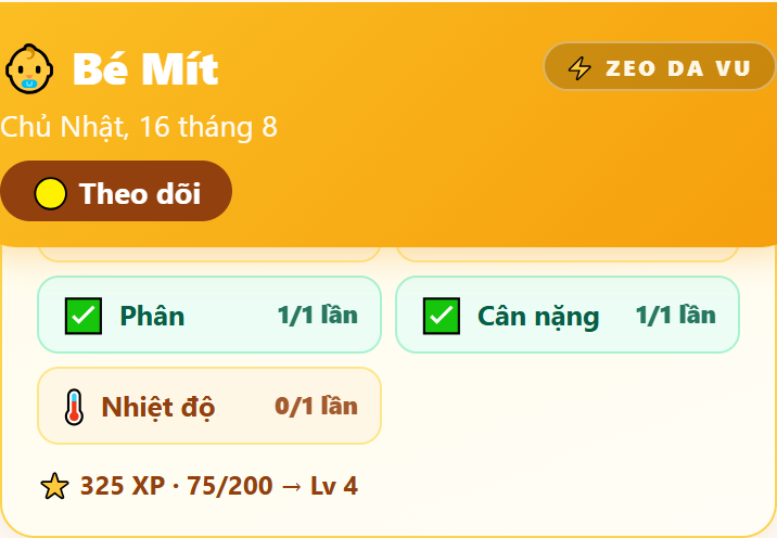 Card nhiệm vụ hằng ngày